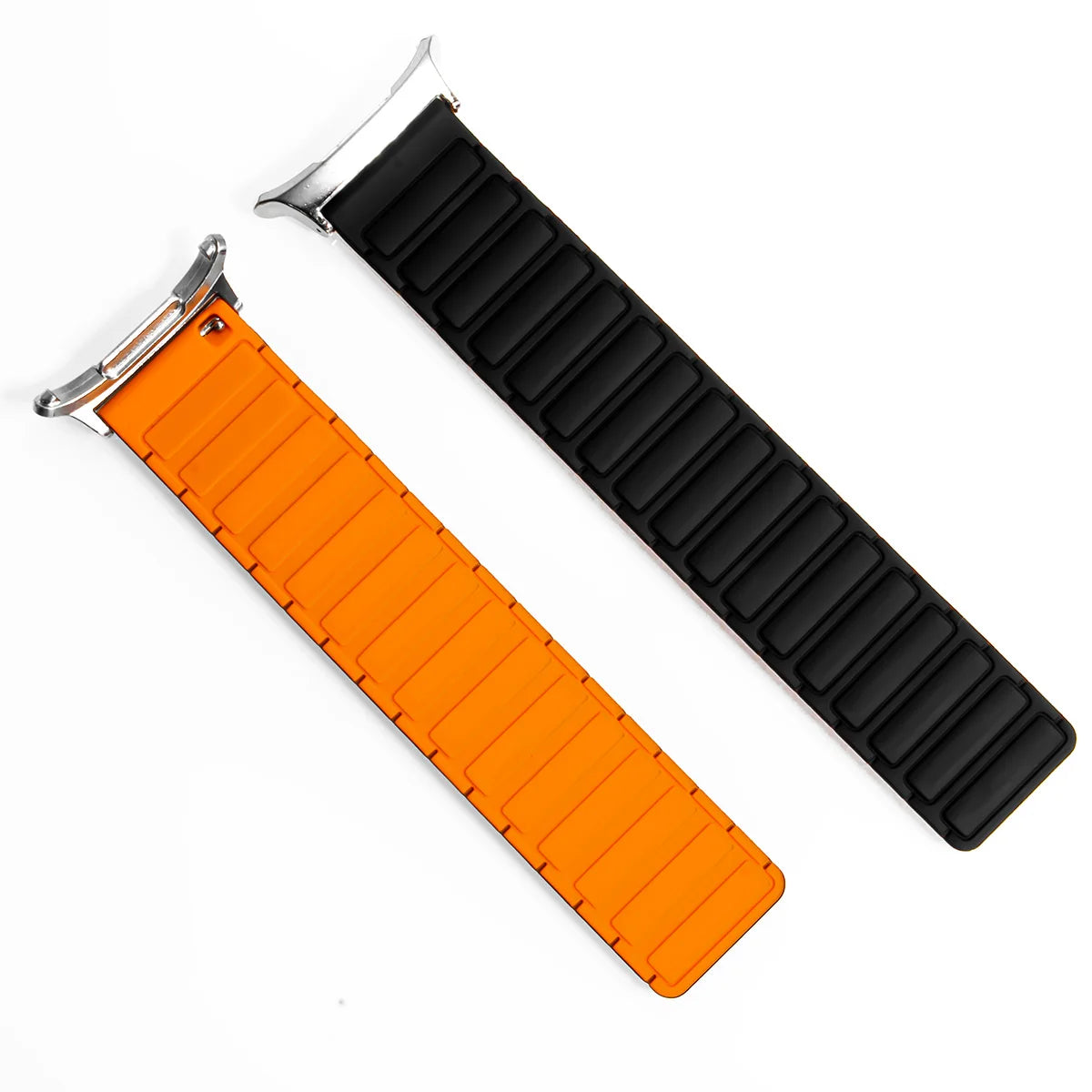 Silicone Magnetic Strap+ Adapter for Galaxy Watch 7 Ultra 47mm Loop Band Bracelet for Galaxy Watch Ultra 47MM No Gaps Quick band