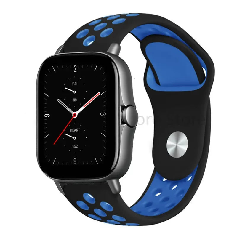 20mm 22mm Bracelet for Amazfit strap Silicone GTS/2/2e/GTS2 Mini/GTR 42mm/47mm/GTR2/2e/stratos 2/3 Sport Watch band Amazfit bip