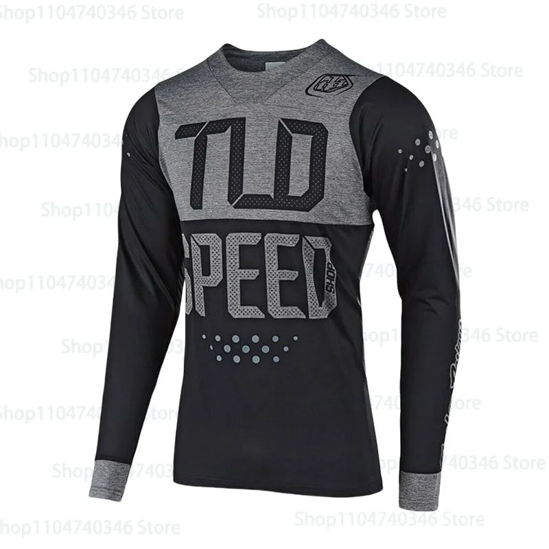 Men's Motorcycle Sportswear Printed BMX Bicycle Shirt DH Downhill Endurance T-shirt Mountain Bike Outdoor Sportswear Top