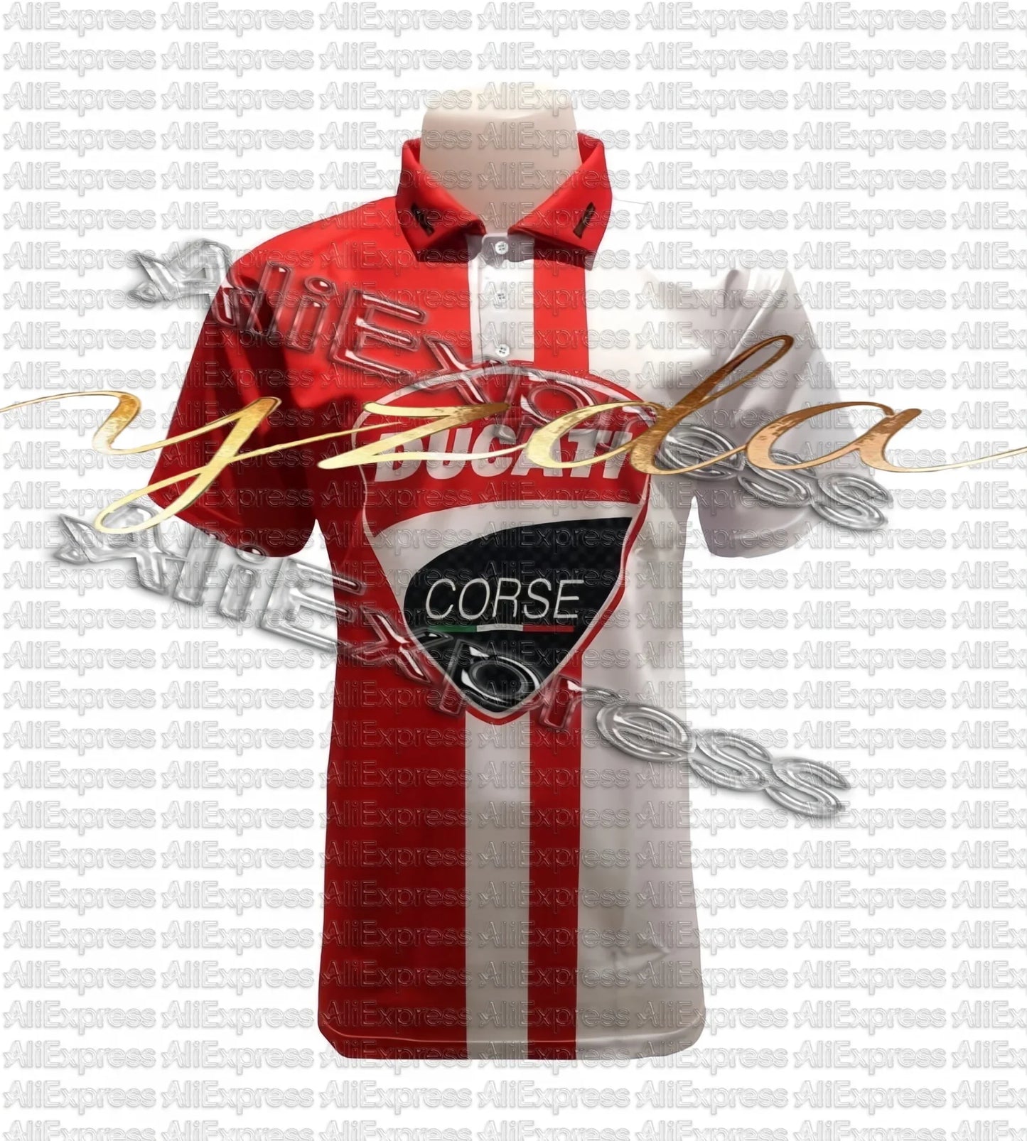Eccstar_Suzuki_Sotogp Racing Team Polo Shirt Motorcycle Racing T-shirt Men's and Women's Outdoor Sports Leisure Speed Drying