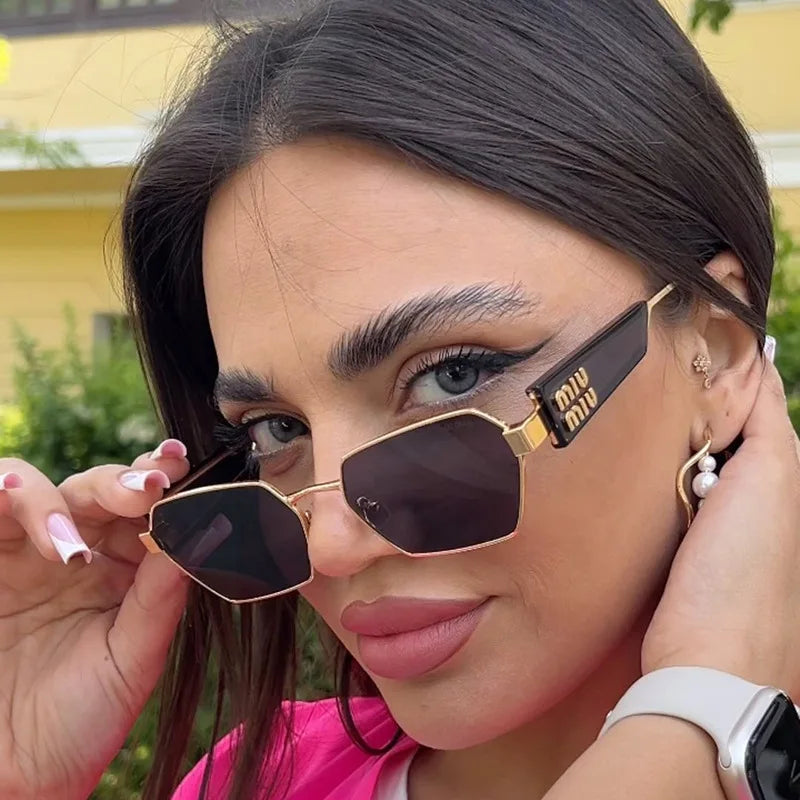 1PC Summer New Fashion Polygon Sunglasses Trend Personalized Sunglasses Travel Glasses Gift