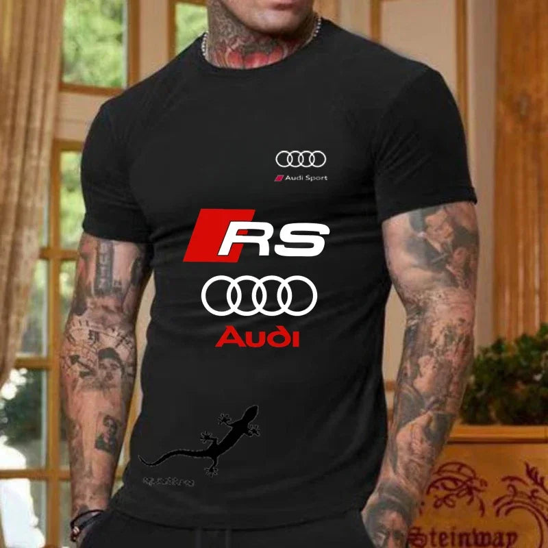 2025 New Kawasaki Motorcycle T-Shirt New Kawasaki T-Shirt Summer Riding T-Shirt Sunscreen Fast Drying Sweat Absorbing T-shirt