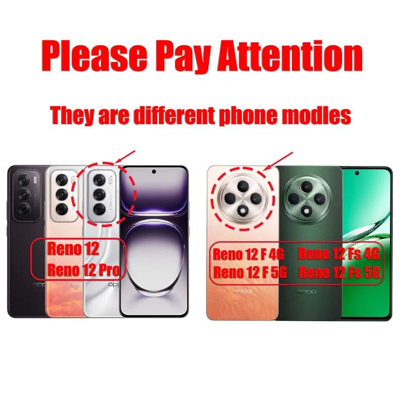 Circular Bracket Four Corner Anti-Shock Plating Case For Oppo Reno 12 Fs 11 F 10 Pro 8t 4g 5g 7 6 Lite 5 K Cover Reno12 12f 11f