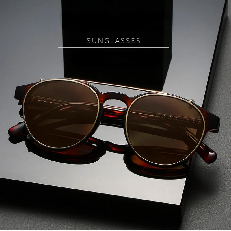 Driver Goggles Fashion Polarized Sunglasses Trend Outing Sunglasses Set Glasses Shading Street Shooting Sunglasses for Men