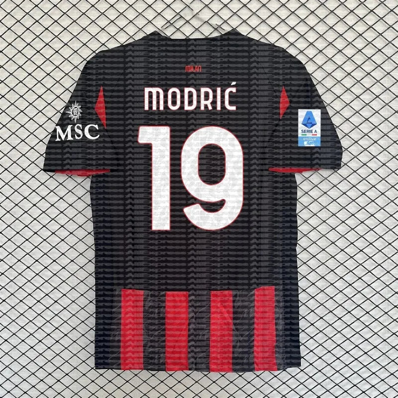 2025 Best-selling New 3D Printed AC Milan Soccer Jersey for Men and Women, Quick-drying Shirt Breathable MOTO Trendy T-shirt