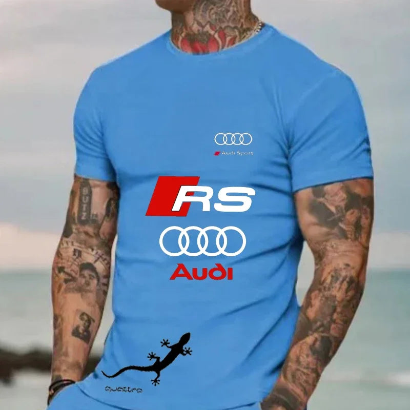 2025 New Kawasaki Motorcycle T-Shirt New Kawasaki T-Shirt Summer Riding T-Shirt Sunscreen Fast Drying Sweat Absorbing T-shirt