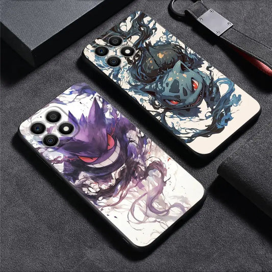 Case for Huawei Honor X8 X8a 90 Pro X9a 8X 70 X7 Magic5 X6 X6a P30 P20 Lite P40 Soft Funda Phone Cover Anime Pokemon G-Gengar
