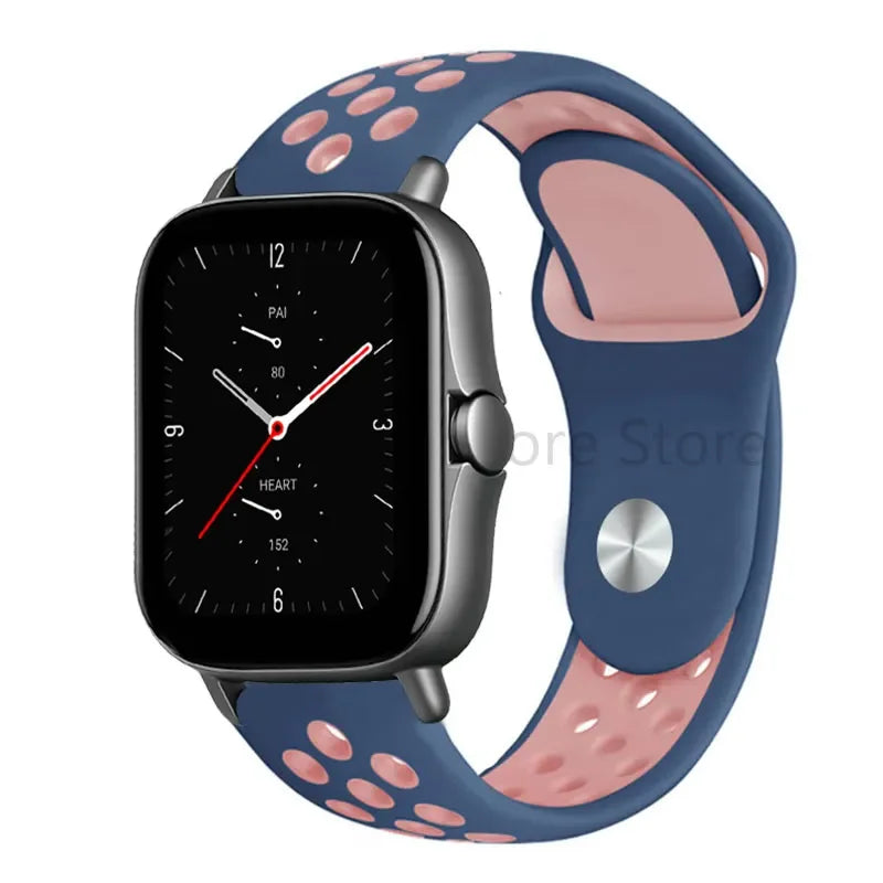 20mm 22mm Bracelet for Amazfit strap Silicone GTS/2/2e/GTS2 Mini/GTR 42mm/47mm/GTR2/2e/stratos 2/3 Sport Watch band Amazfit bip