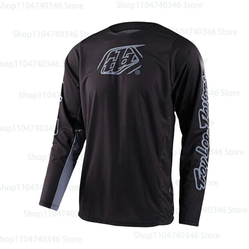 Men's Motorcycle Sportswear Printed BMX Bicycle Shirt DH Downhill Endurance T-shirt Mountain Bike Outdoor Sportswear Top
