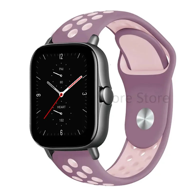 20mm 22mm Bracelet for Amazfit strap Silicone GTS/2/2e/GTS2 Mini/GTR 42mm/47mm/GTR2/2e/stratos 2/3 Sport Watch band Amazfit bip