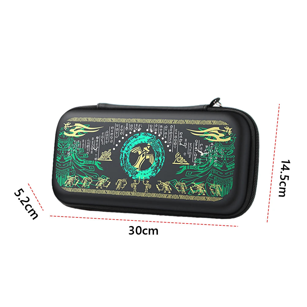 Storage Bag For Switch 2 NS Game Console Carrying Case Portable Travel Bag with 10 Game Card Slots Anti-scratch Protective Bags