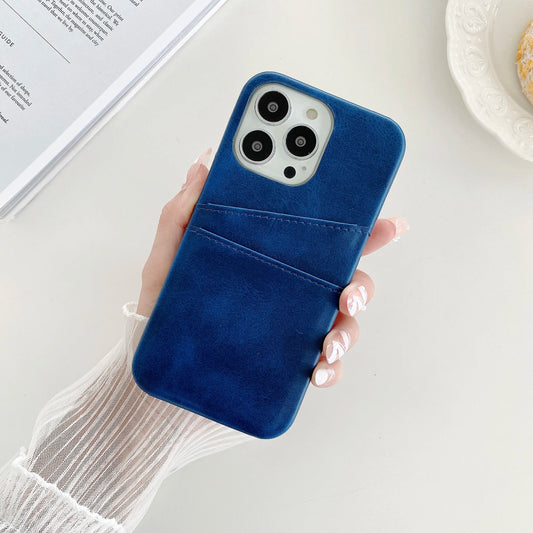 Luxury Cowhide Leather Wallet Card Slots Holder Case for iPhone 16 15 14 13 12 11 Pro MAX X XS 8 7 6 Plus SE Skin Purse Cover