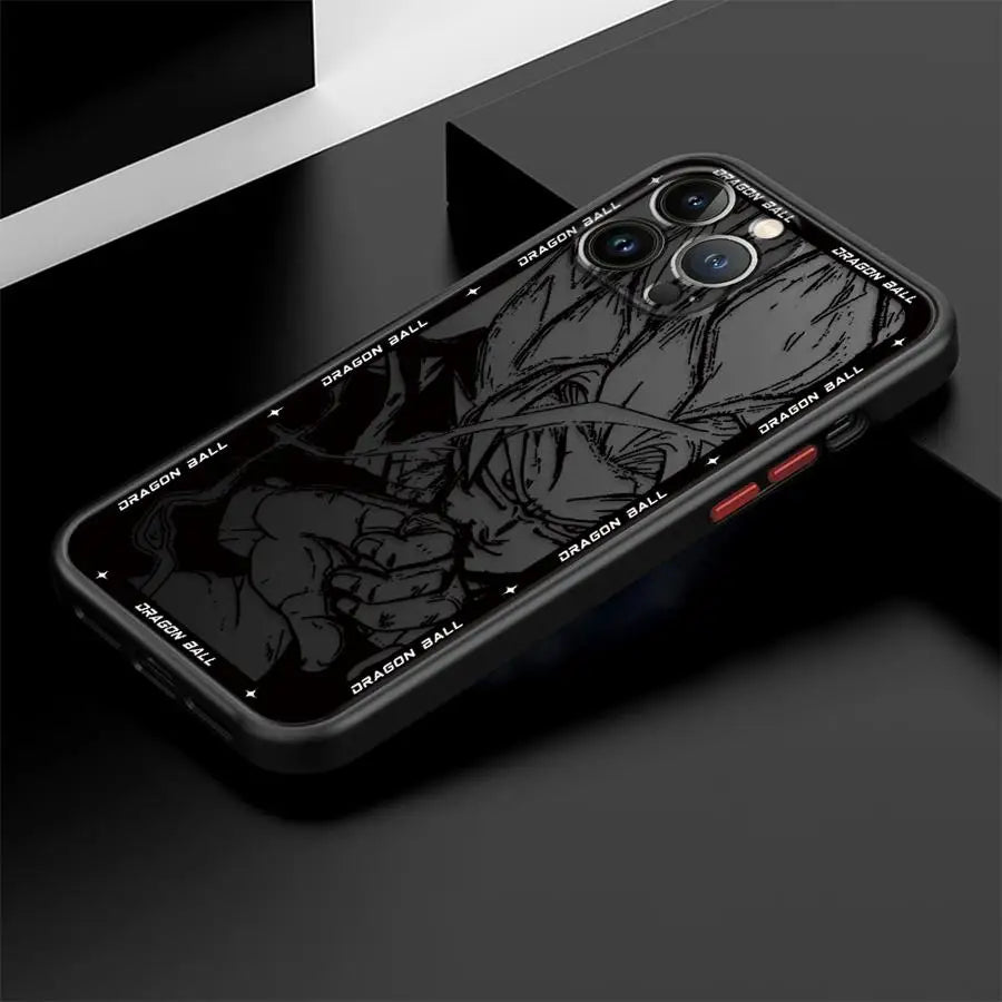 Case for iPhone 14 XR 11 XS 11 Plus 16 13 Mini 8 7 SE 15 Pro MAX 12 Soft Edge 16 Plus 14Pro 12Pro Cool Anime Goku