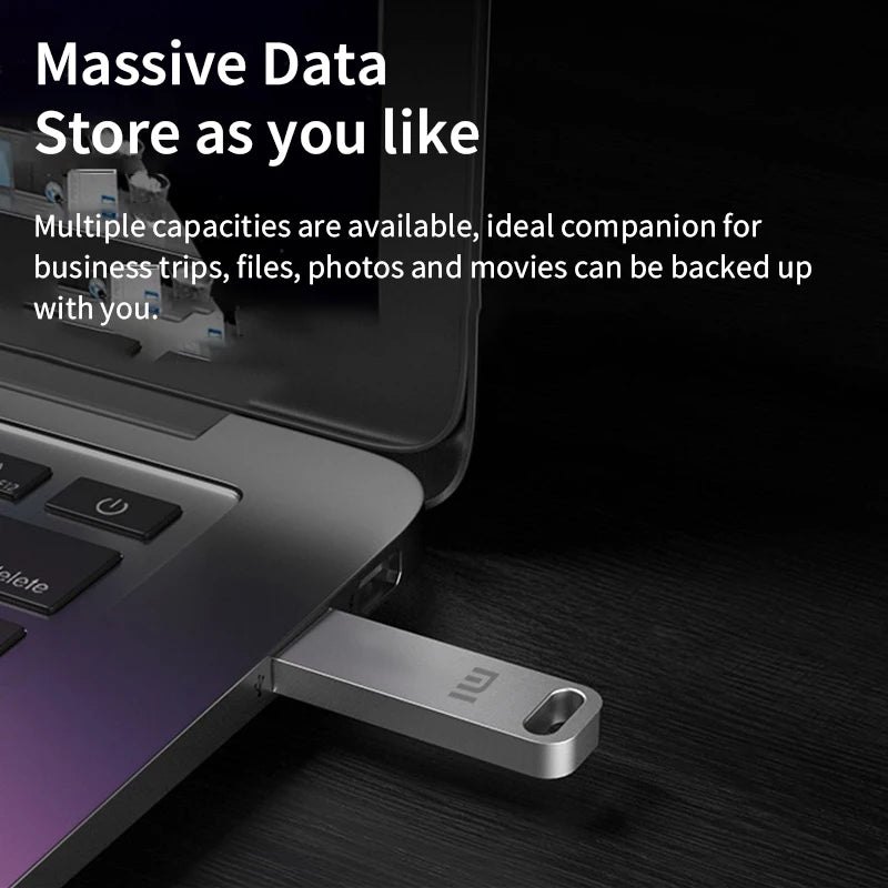 XIAOMI 2TB Metal Flash Drive USB 3.2 Super High Speed Transfer Mini U Disk Pen Drive Type C Memory Stick Waterproof U Disk Drive