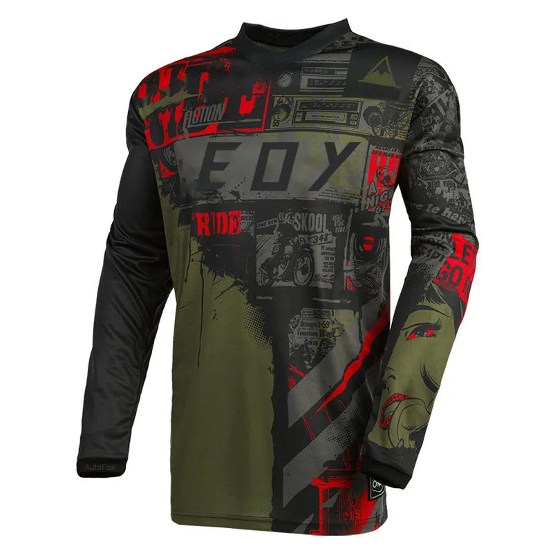 Motorcycle Jersey Eoy Quick Dry Mountain Bike T-Shirt Long Sleeve Downhill Jersey MTB T shirt Moto Camo Breathable