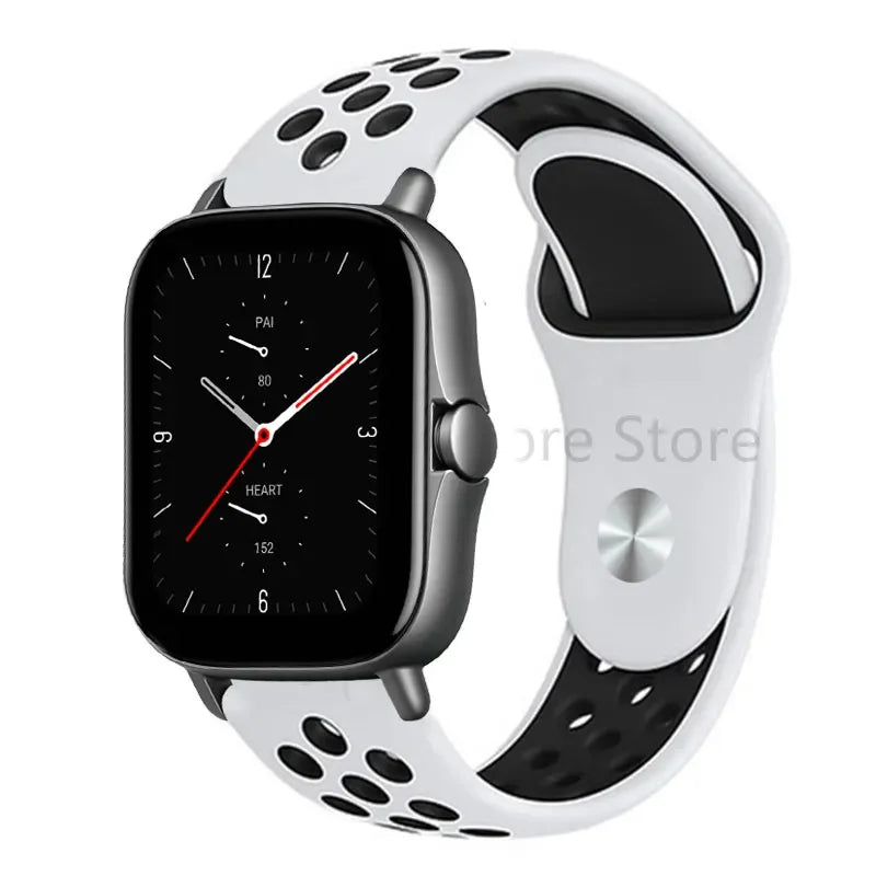 20mm 22mm Bracelet for Amazfit strap Silicone GTS/2/2e/GTS2 Mini/GTR 42mm/47mm/GTR2/2e/stratos 2/3 Sport Watch band Amazfit bip