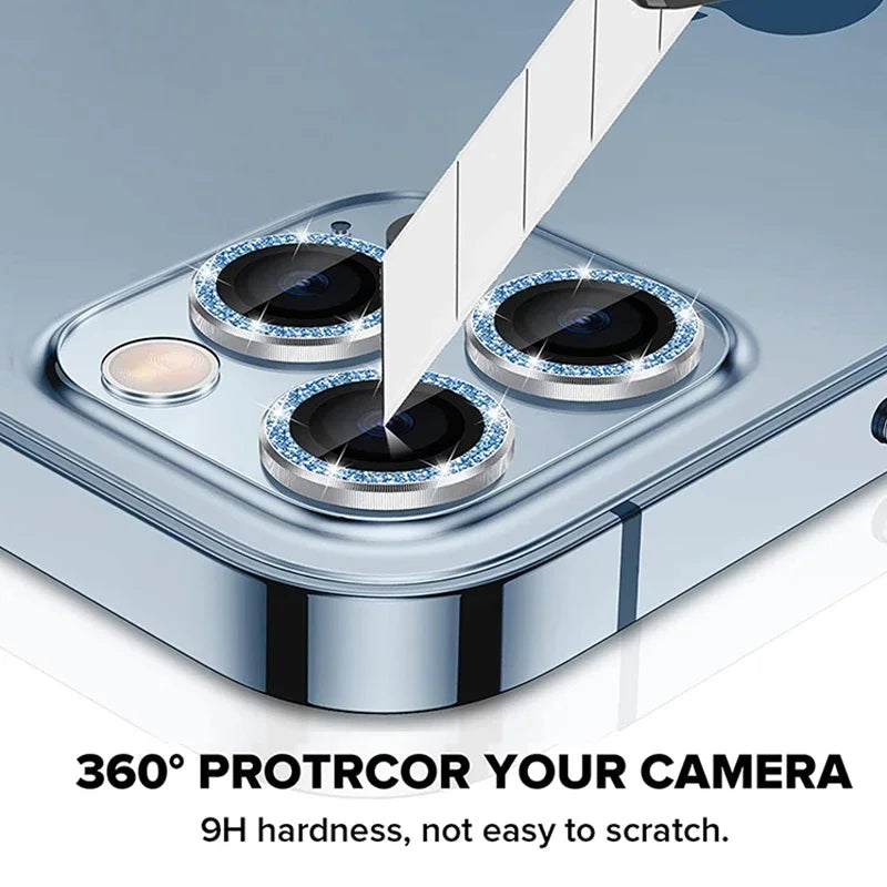 1 Set Metal Ring Glass Camera Lens Protector For IPhone 14 15 16 Pro Max 16 Plus 16Pro 15Pro 14Pro IPhone14 Cover Accessories