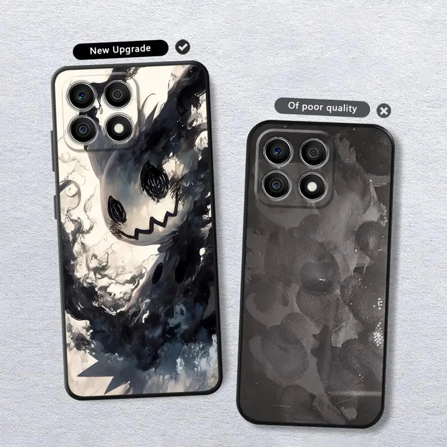 Case for Huawei Honor X8 X8a 90 Pro X9a 8X 70 X7 Magic5 X6 X6a P30 P20 Lite P40 Soft Funda Phone Cover Anime Pokemon G-Gengar