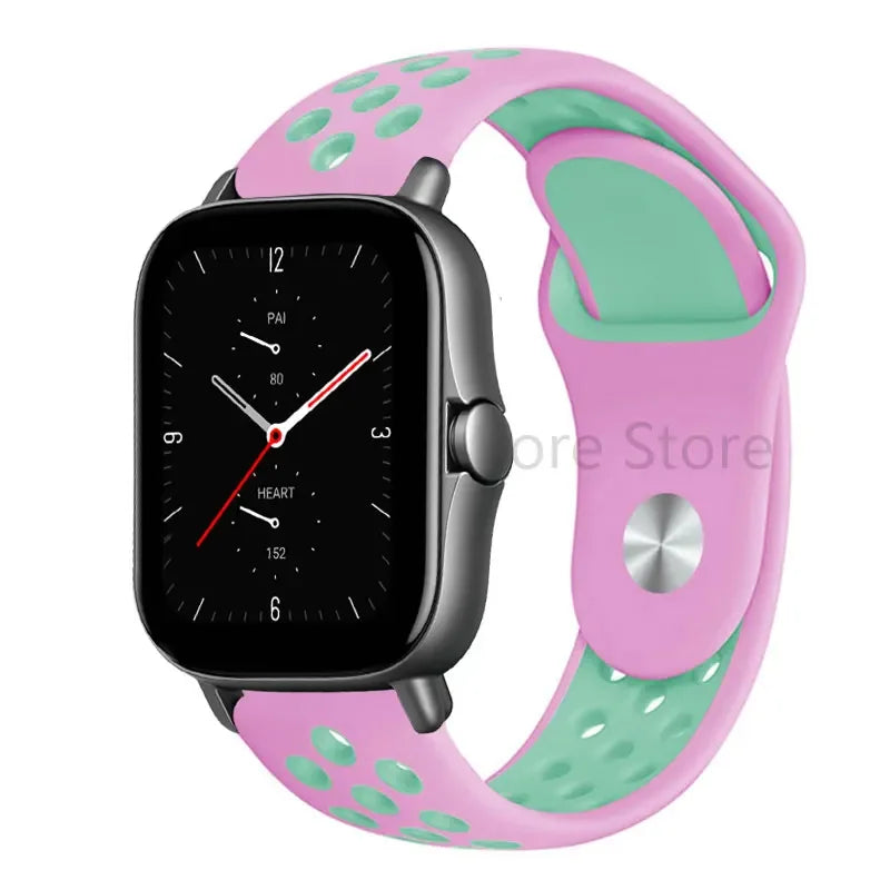 20mm 22mm Bracelet for Amazfit strap Silicone GTS/2/2e/GTS2 Mini/GTR 42mm/47mm/GTR2/2e/stratos 2/3 Sport Watch band Amazfit bip