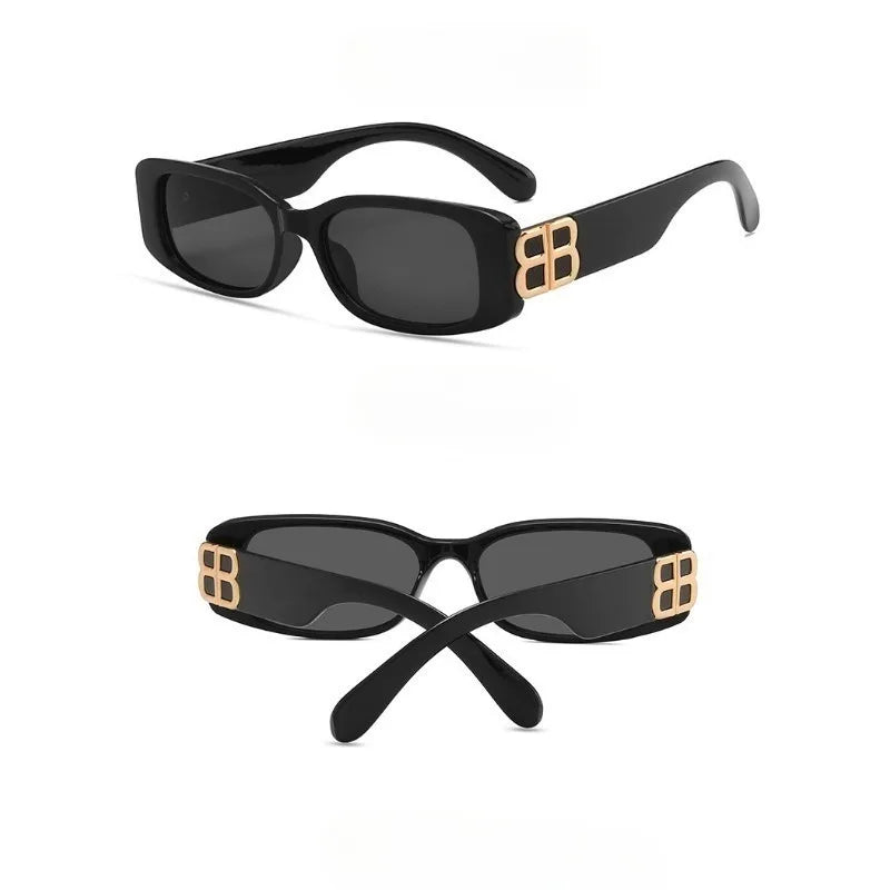 Korean Oversized Square Fashion Sunglasses for Women Sun Protection