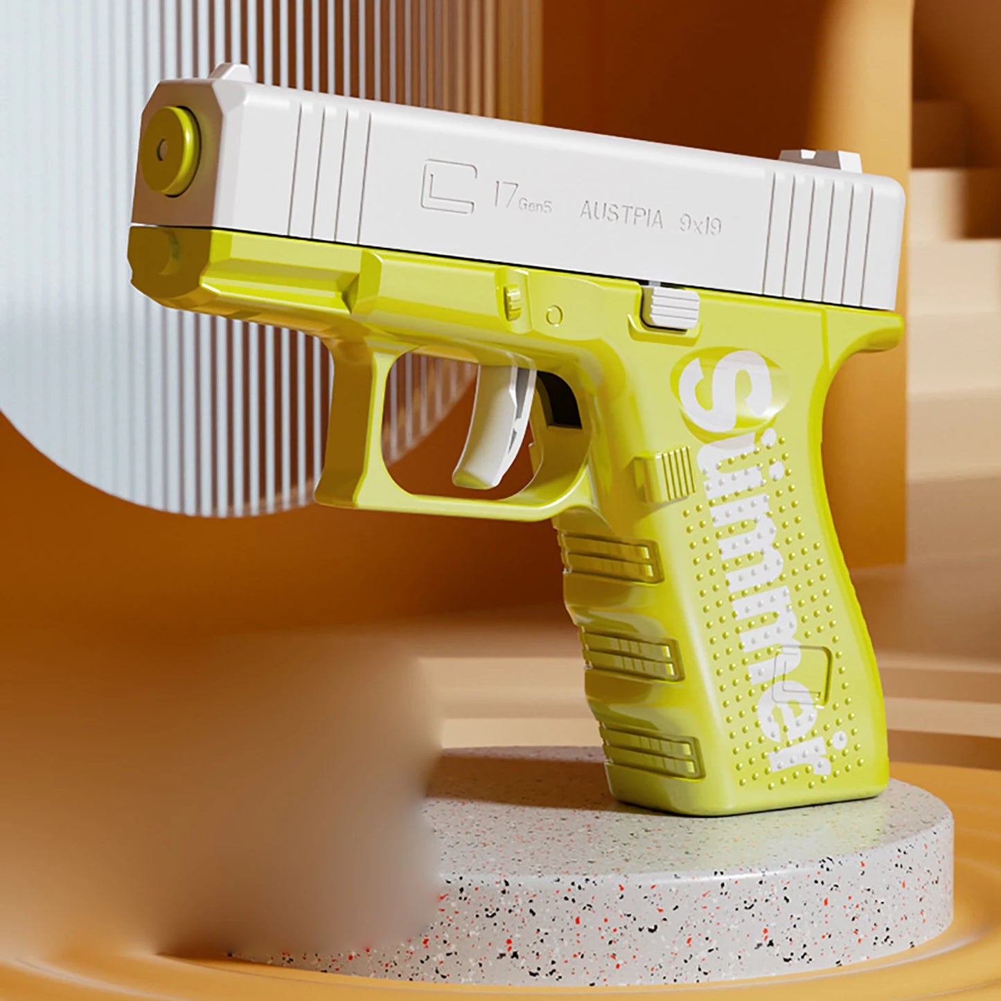 Manual water gun for children playing outdoors, water spray gun for summer outdoor water fights and water play