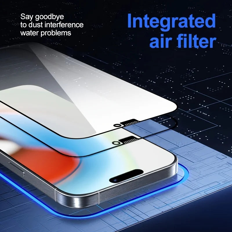 Tempered Glass Screen Protector For iPhone 16 15 14 13 12 11 Pro Max 16e Protective Film iPhone16 Pro Max XR X XS Max 7 8 16Plus
