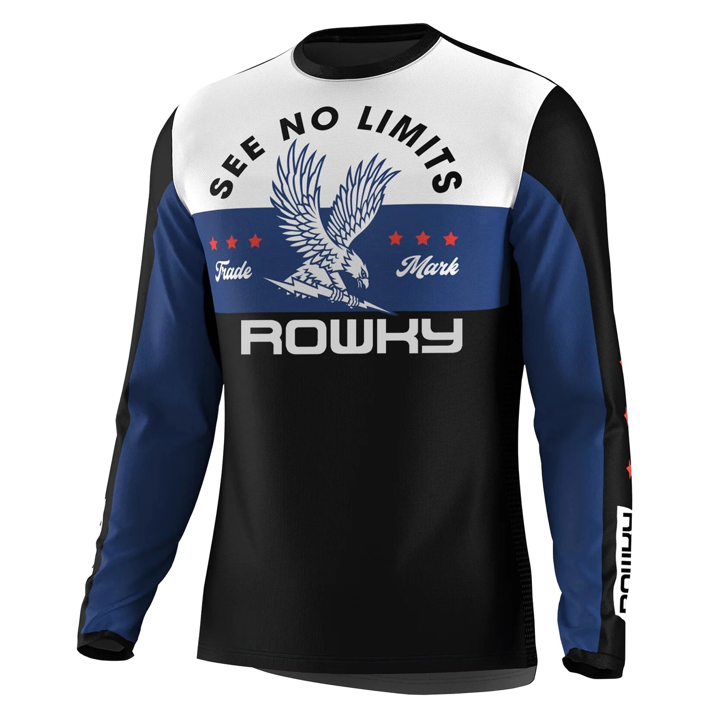 ROWKY Motorcycles Racing T-shirt Mtb Jersey Downhill Camiseta De Motocross Enduro Maillot Hombre Cycling Jersey Men Bike Shirts