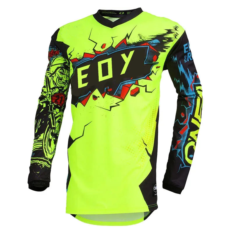 Motorcycle Jersey Eoy Quick Dry Mountain Bike T-Shirt Long Sleeve Downhill Jersey MTB T shirt Moto Camo Breathable