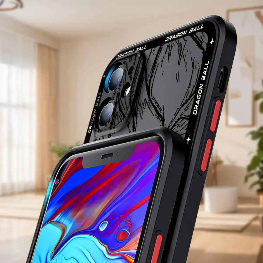 Case for iPhone 14 XR 11 XS 11 Plus 16 13 Mini 8 7 SE 15 Pro MAX 12 Soft Edge 16 Plus 14Pro 12Pro Cool Anime Goku
