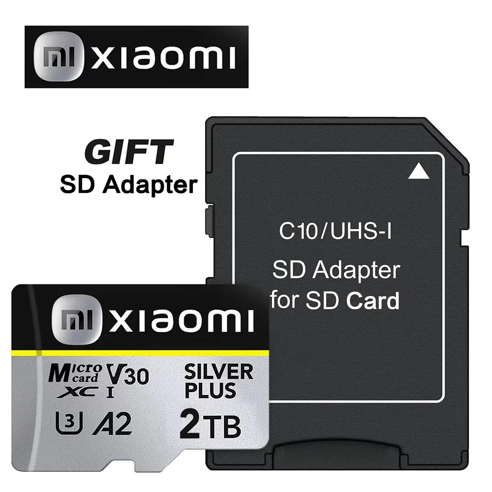 Xiaomi 2TB Memory Card SD 1TB 512GB Micro TF SD Card 128GB 256GB U3 Class 10 Full HD TF Memory Flash Card For CellPhone Computer