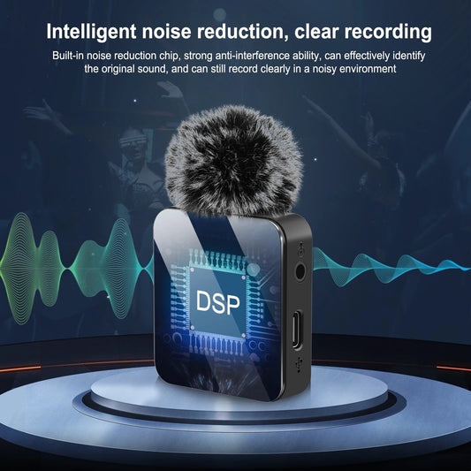 PULUZ 2.4G Wireless Lavalier Microphone for Live Broadcast and Gaming - Compatible with iPhone, Type-C, Android, and Camera Audio for YouTube - ST Superstore