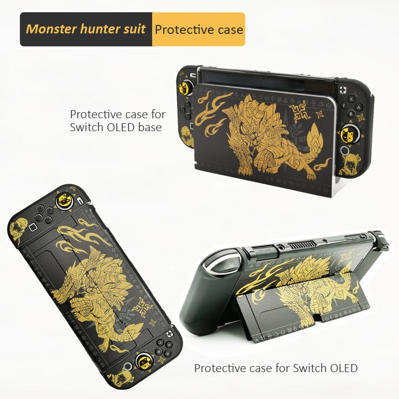 Monster Hunter Storage Bag for NS Switch OLED Carrying Case Protective Shell  for NS Switch OLED Game Accessories