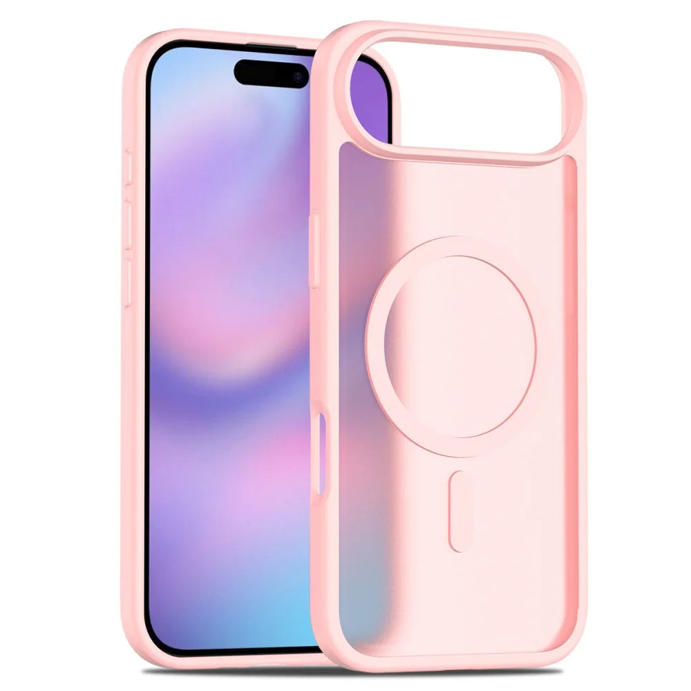 Matte For Magsafe Magnetic Case For iPhone 17 Air 16 15 14 13 12 11 Pro Max Plus SE4 16e Mini Wireless Charge Hard Armor Cover