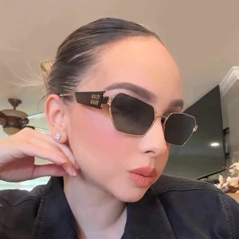 1PC Summer New Fashion Polygon Sunglasses Trend Personalized Sunglasses Travel Glasses Gift