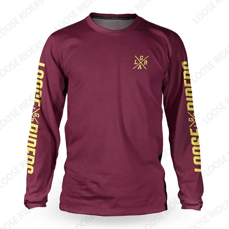 Loose Rider Jersey BMX Endurance Bike Shirt DH Off-Road Mountain Bike Downhill Jersey