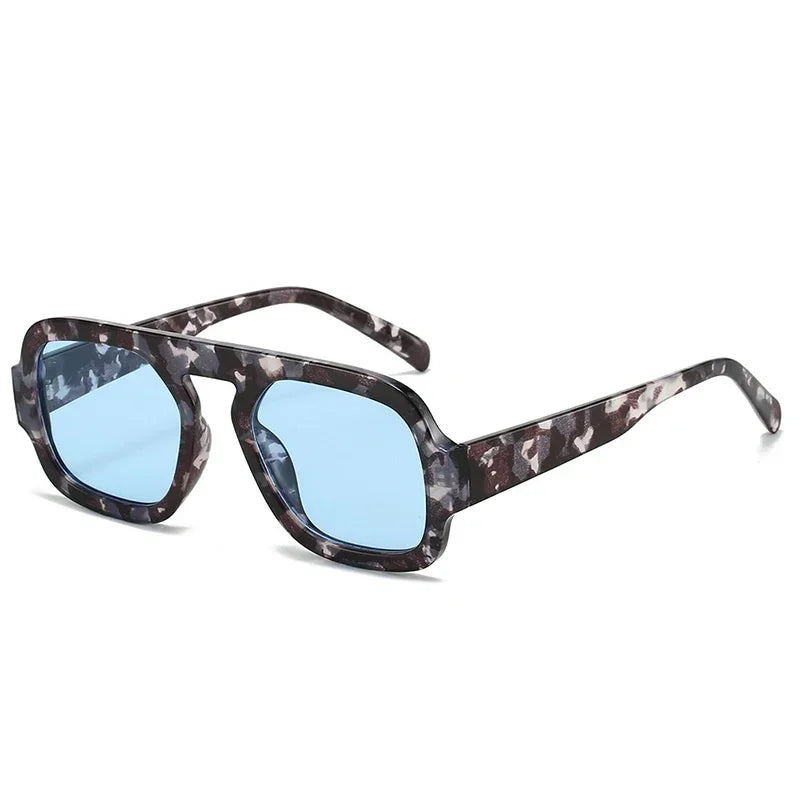 JNPCXI Retro Square Sunglasses Women Fashion Brand Design Gradient Shades UV400 Men Punk Sun Glasses