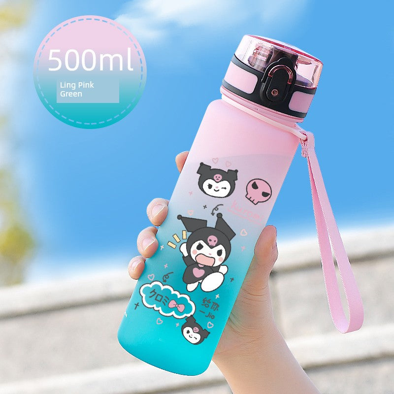 Melody Ins Super Cute Kids Plastic Korean Water Cup