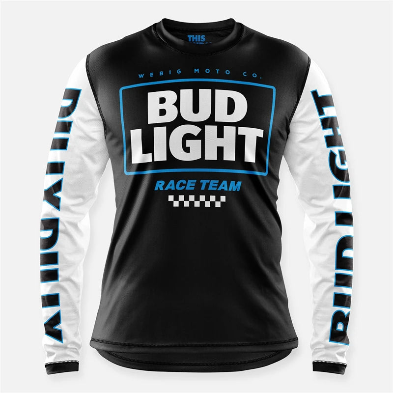 Retro Camel WEBIG Motorcycle Jersey Team Bicycle Downhill MTB Yellow Clothes Ciclismo Cycling Long Sleeve Motocross Bmx T-Shirt