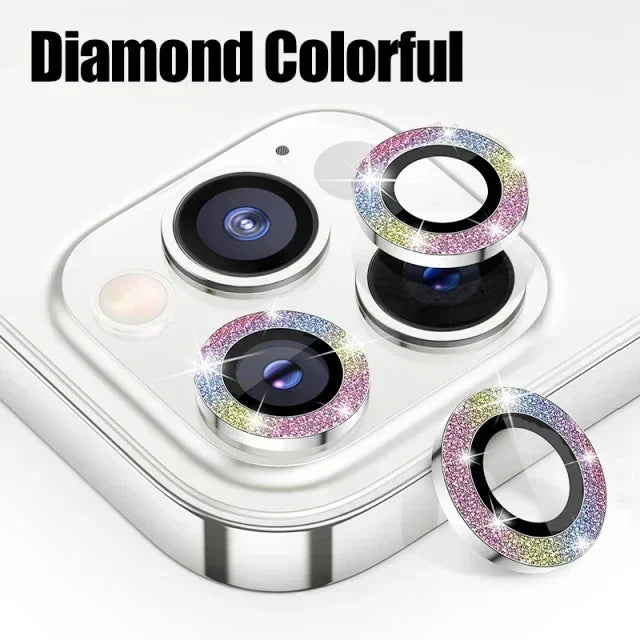 3Pcs Metal Lens Protector Glass for IPhone 16 13 12 11 14 15 Pro Max Mini Back Camera Lens Protection for IPhone 14 15 16 Plus