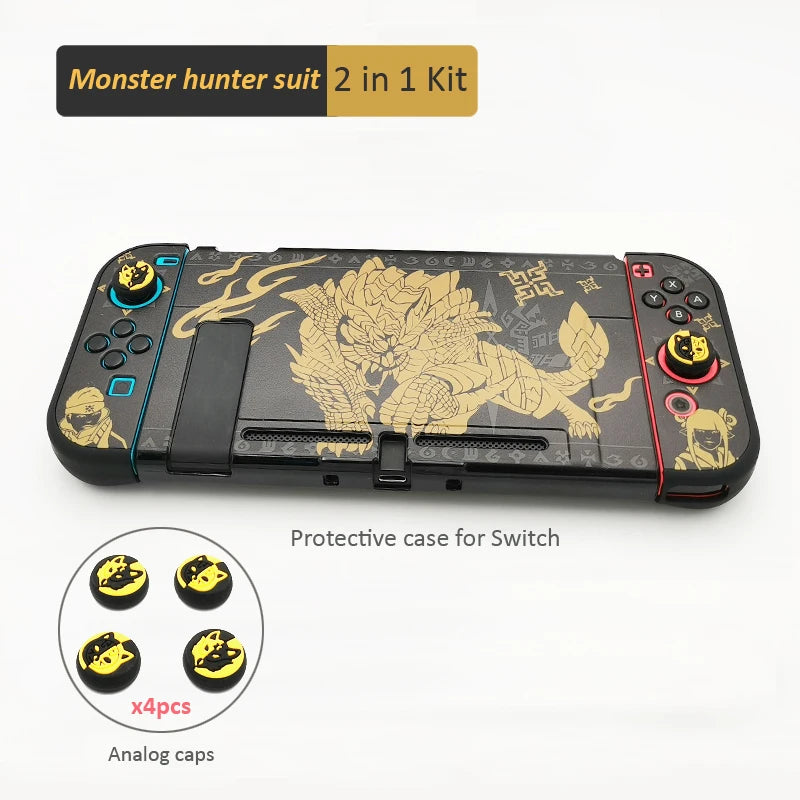 Monster Hunter Storage Bag for NS Switch OLED Carrying Case Protective Shell  for NS Switch OLED Game Accessories