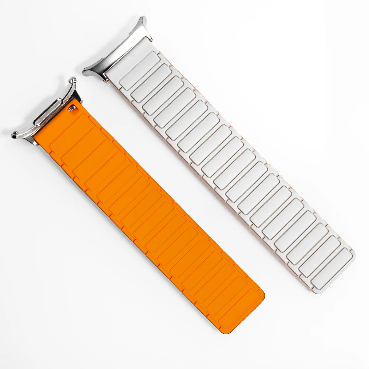 Silicone Magnetic Strap+ Adapter for Galaxy Watch 7 Ultra 47mm Loop Band Bracelet for Galaxy Watch Ultra 47MM No Gaps Quick band