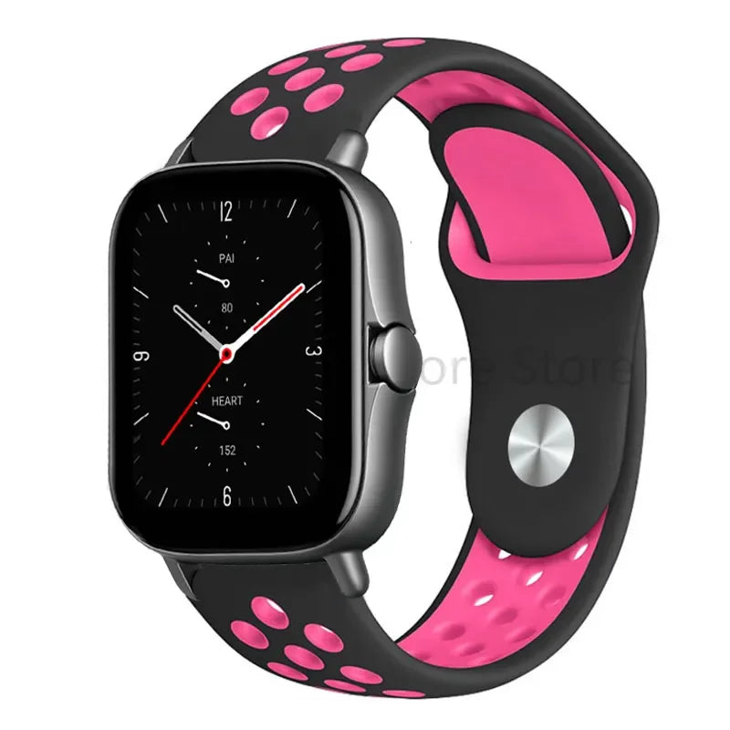 20mm 22mm Bracelet for Amazfit strap Silicone GTS/2/2e/GTS2 Mini/GTR 42mm/47mm/GTR2/2e/stratos 2/3 Sport Watch band Amazfit bip