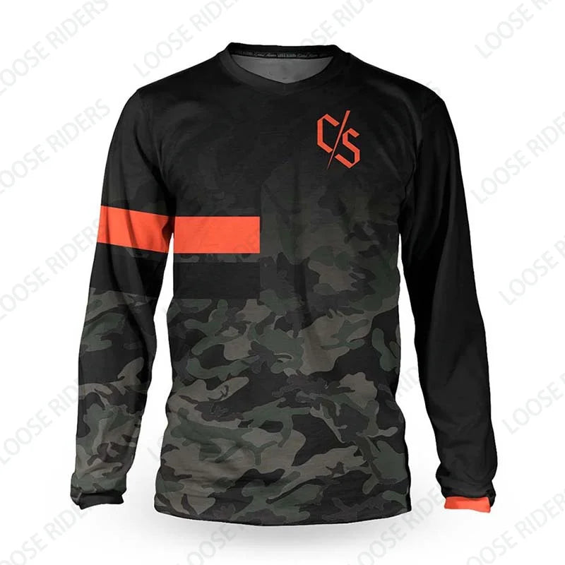 Loose Rider Jersey BMX Endurance Bike Shirt DH Off-Road Mountain Bike Downhill Jersey