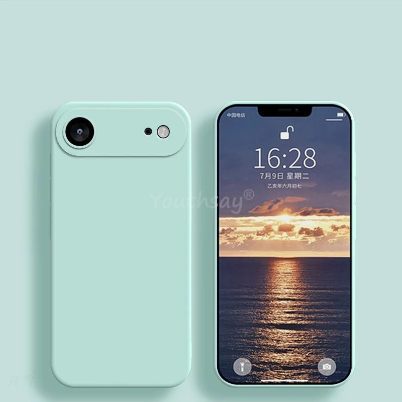 For iPhone 17 Air Case Liquid Silicone Plain Case For iPhone Air Cover TPU Anti-drop Phone Protector For iPhone 17 Pro Max Case
