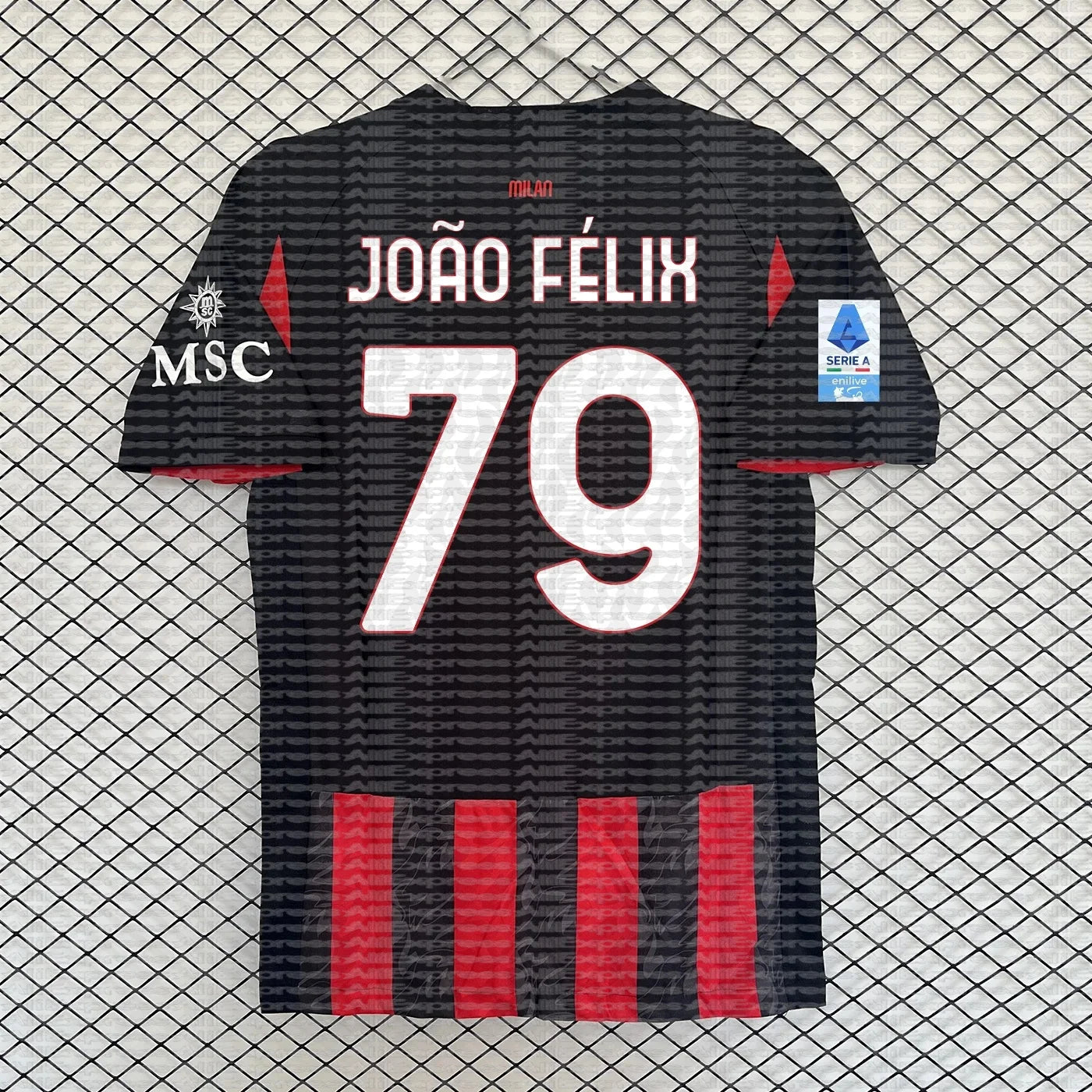 2025 Best-selling New 3D Printed AC Milan Soccer Jersey for Men and Women, Quick-drying Shirt Breathable MOTO Trendy T-shirt