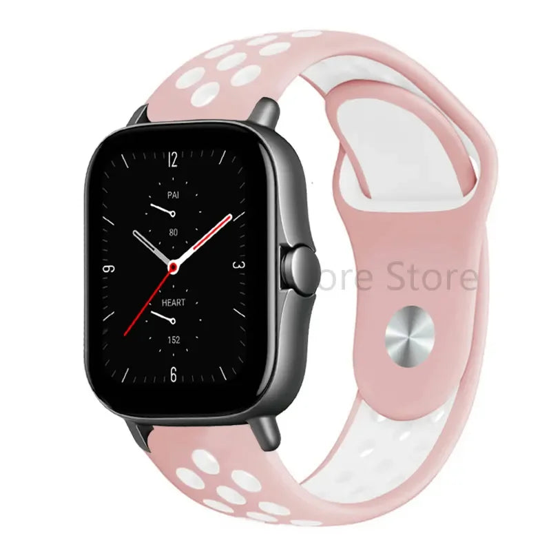 20mm 22mm Bracelet for Amazfit strap Silicone GTS/2/2e/GTS2 Mini/GTR 42mm/47mm/GTR2/2e/stratos 2/3 Sport Watch band Amazfit bip