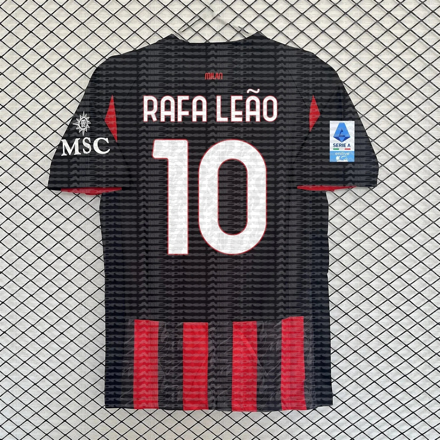 2025 Best-selling New 3D Printed AC Milan Soccer Jersey for Men and Women, Quick-drying Shirt Breathable MOTO Trendy T-shirt