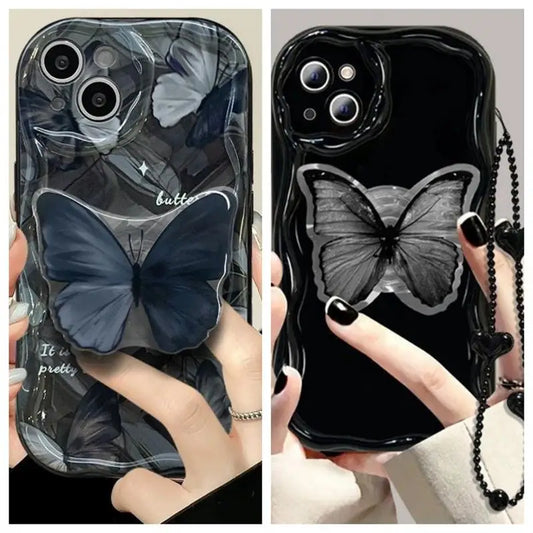 Butterfly Bracelet Chain Case For For OPPO Reno 7 4G 11 Pro 11F A60 A78 A58 A38 A18 A98 A79 A17 A16 A57 A15 A74 A96 A52 Cover