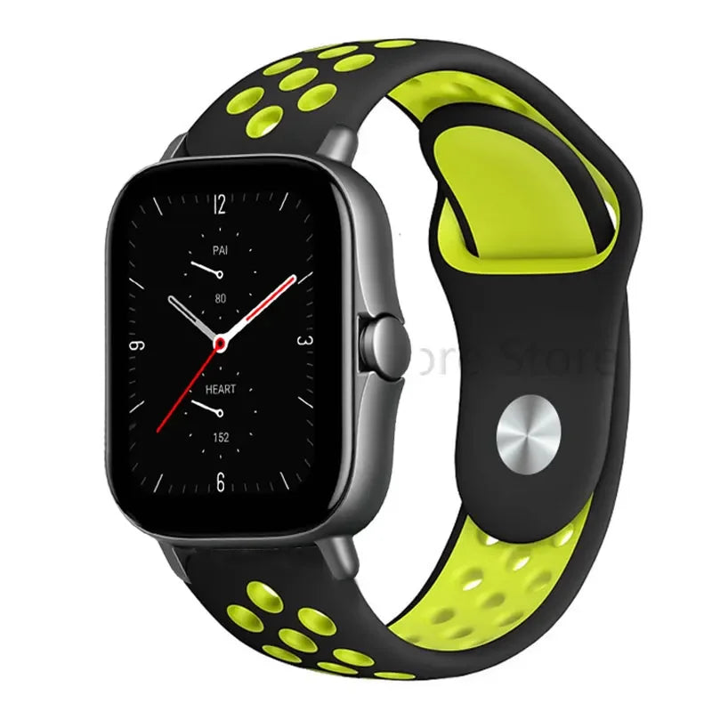 20mm 22mm Bracelet for Amazfit strap Silicone GTS/2/2e/GTS2 Mini/GTR 42mm/47mm/GTR2/2e/stratos 2/3 Sport Watch band Amazfit bip