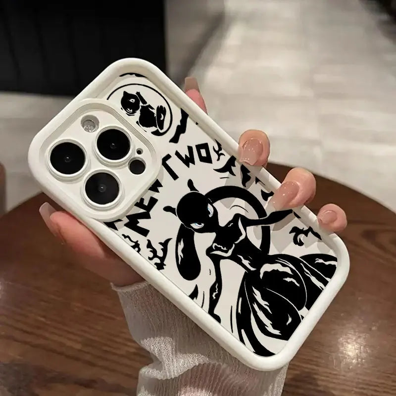Anime P-Pokemon Gengar Cartoon For iPhone 16 15 14 13 12 11 Pro Max XS Max 7 8 Plus Phone Case Shockproof Soft Silicone Cover